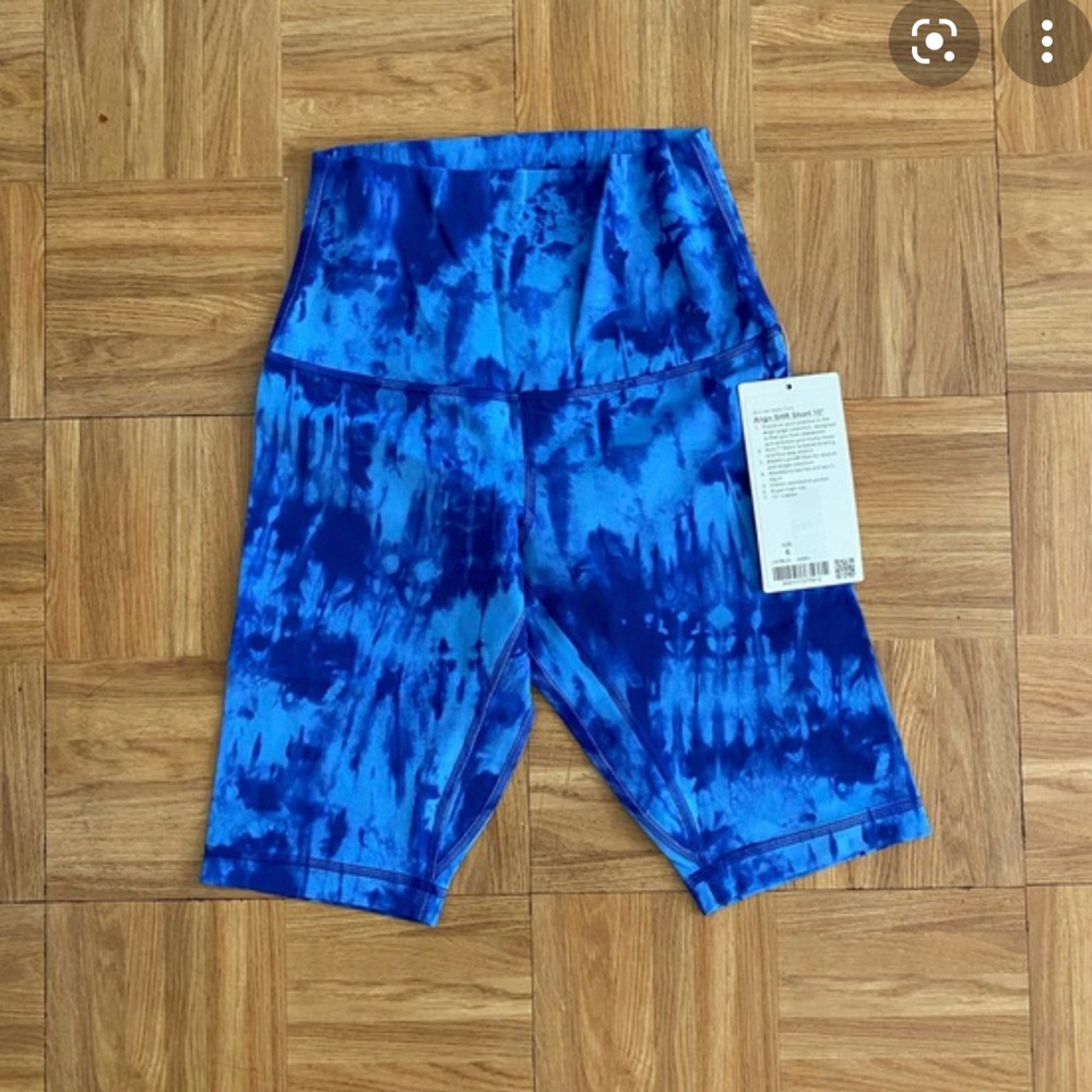 Lululemon Blue Tie Dye Shorts